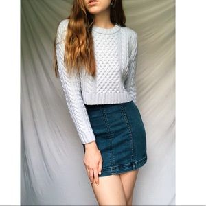 Free People Bodycon Denim Skirt